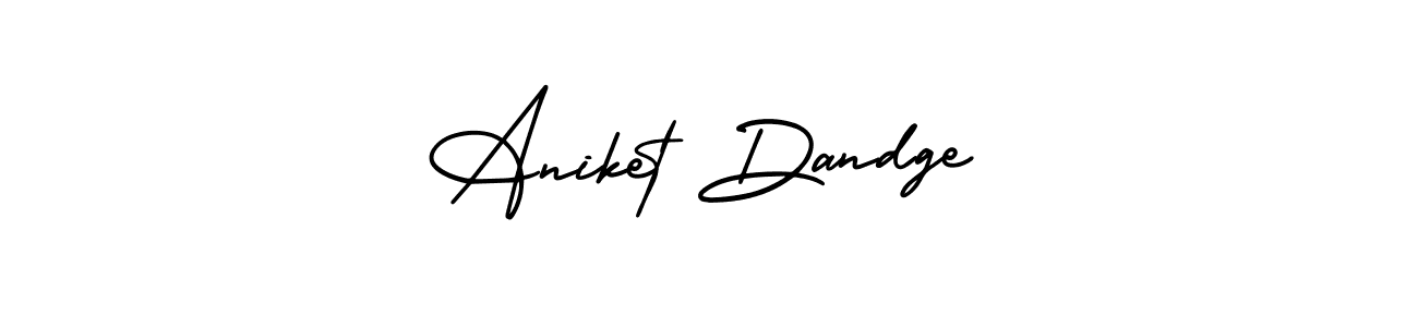 It looks lik you need a new signature style for name Aniket Dandge. Design unique handwritten (AmerikaSignatureDemo-Regular) signature with our free signature maker in just a few clicks. Aniket Dandge signature style 3 images and pictures png