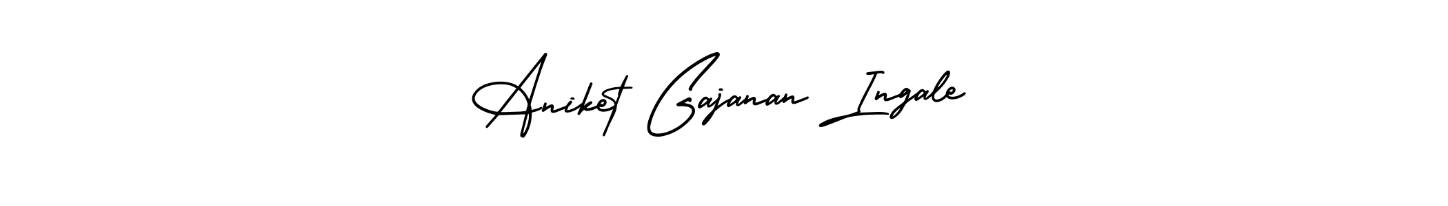 Aniket Gajanan Ingale stylish signature style. Best Handwritten Sign (AmerikaSignatureDemo-Regular) for my name. Handwritten Signature Collection Ideas for my name Aniket Gajanan Ingale. Aniket Gajanan Ingale signature style 3 images and pictures png