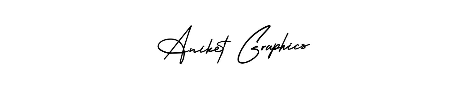 Also You can easily find your signature by using the search form. We will create Aniket Graphics name handwritten signature images for you free of cost using AmerikaSignatureDemo-Regular sign style. Aniket Graphics signature style 3 images and pictures png