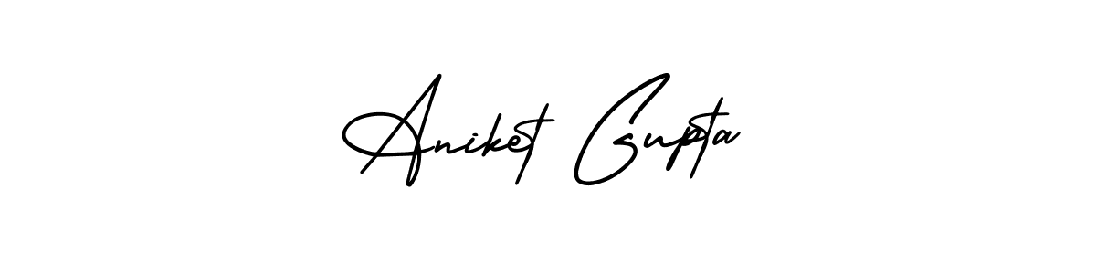 Best and Professional Signature Style for Aniket Gupta. AmerikaSignatureDemo-Regular Best Signature Style Collection. Aniket Gupta signature style 3 images and pictures png