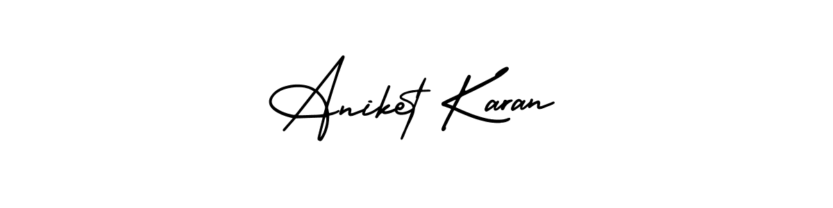 You can use this online signature creator to create a handwritten signature for the name Aniket Karan. This is the best online autograph maker. Aniket Karan signature style 3 images and pictures png