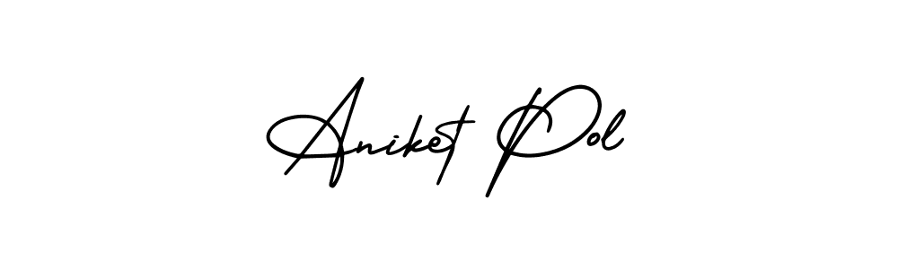 You can use this online signature creator to create a handwritten signature for the name Aniket Pol. This is the best online autograph maker. Aniket Pol signature style 3 images and pictures png