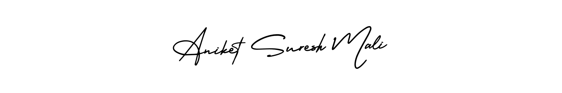 Make a short Aniket Suresh Mali signature style. Manage your documents anywhere anytime using AmerikaSignatureDemo-Regular. Create and add eSignatures, submit forms, share and send files easily. Aniket Suresh Mali signature style 3 images and pictures png