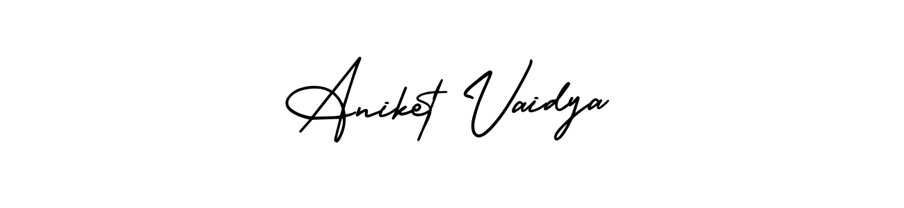 How to make Aniket Vaidya signature? AmerikaSignatureDemo-Regular is a professional autograph style. Create handwritten signature for Aniket Vaidya name. Aniket Vaidya signature style 3 images and pictures png
