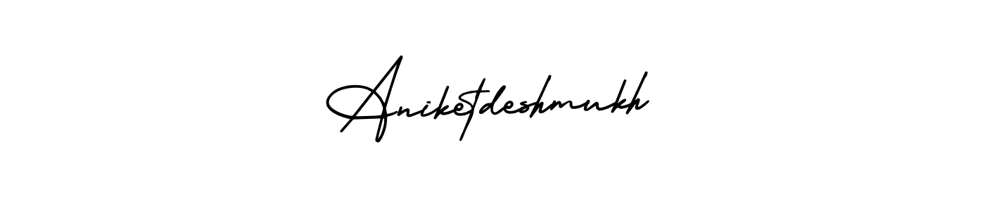 Also we have Aniketdeshmukh name is the best signature style. Create professional handwritten signature collection using AmerikaSignatureDemo-Regular autograph style. Aniketdeshmukh signature style 3 images and pictures png