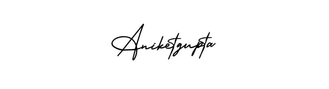 Also we have Aniketgupta name is the best signature style. Create professional handwritten signature collection using AmerikaSignatureDemo-Regular autograph style. Aniketgupta signature style 3 images and pictures png