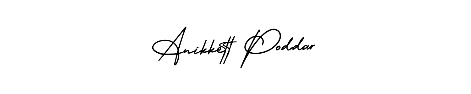 Make a short Anikkett Poddar signature style. Manage your documents anywhere anytime using AmerikaSignatureDemo-Regular. Create and add eSignatures, submit forms, share and send files easily. Anikkett Poddar signature style 3 images and pictures png