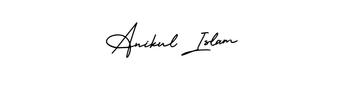 Make a beautiful signature design for name Anikul Islam. With this signature (AmerikaSignatureDemo-Regular) style, you can create a handwritten signature for free. Anikul Islam signature style 3 images and pictures png
