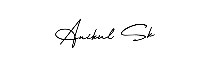 if you are searching for the best signature style for your name Anikul Sk. so please give up your signature search. here we have designed multiple signature styles  using AmerikaSignatureDemo-Regular. Anikul Sk signature style 3 images and pictures png