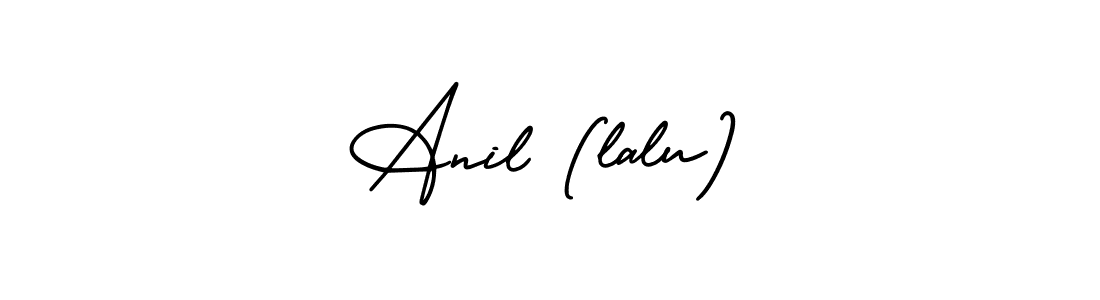 Also we have Anil (lalu) name is the best signature style. Create professional handwritten signature collection using AmerikaSignatureDemo-Regular autograph style. Anil (lalu) signature style 3 images and pictures png