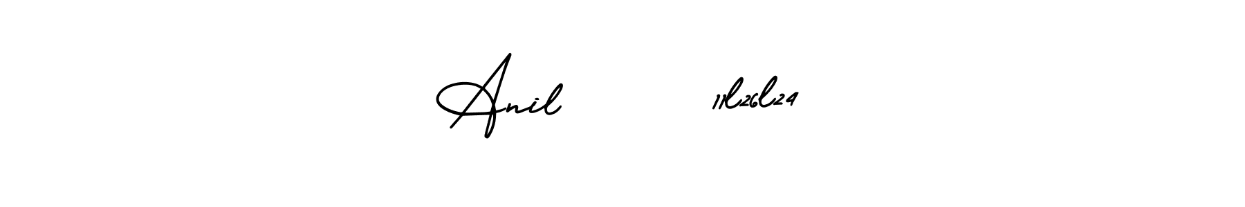 You can use this online signature creator to create a handwritten signature for the name Anil      11l26l24. This is the best online autograph maker. Anil      11l26l24 signature style 3 images and pictures png