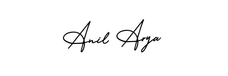 How to Draw Anil Arya signature style? AmerikaSignatureDemo-Regular is a latest design signature styles for name Anil Arya. Anil Arya signature style 3 images and pictures png