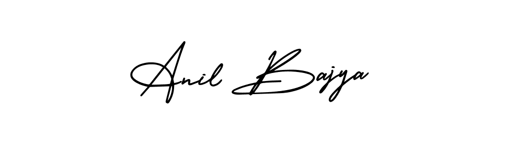 How to make Anil Bajya signature? AmerikaSignatureDemo-Regular is a professional autograph style. Create handwritten signature for Anil Bajya name. Anil Bajya signature style 3 images and pictures png