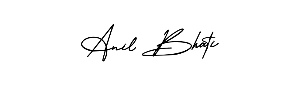 if you are searching for the best signature style for your name Anil Bhati. so please give up your signature search. here we have designed multiple signature styles  using AmerikaSignatureDemo-Regular. Anil Bhati signature style 3 images and pictures png