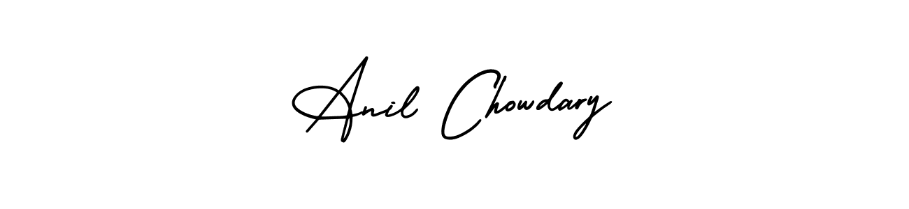 Also we have Anil Chowdary name is the best signature style. Create professional handwritten signature collection using AmerikaSignatureDemo-Regular autograph style. Anil Chowdary signature style 3 images and pictures png