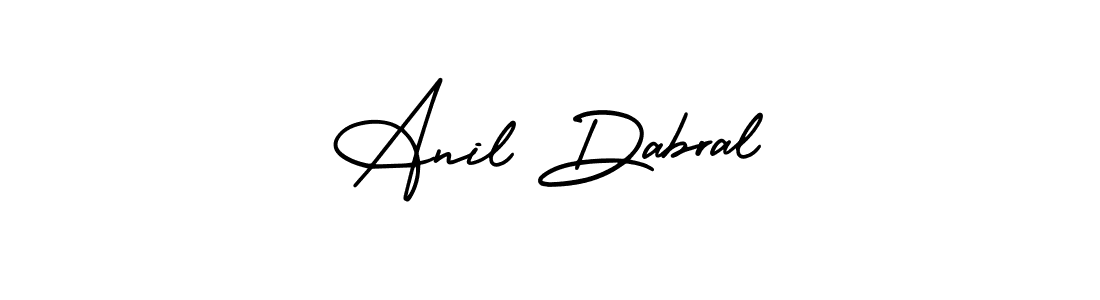 How to make Anil Dabral signature? AmerikaSignatureDemo-Regular is a professional autograph style. Create handwritten signature for Anil Dabral name. Anil Dabral signature style 3 images and pictures png