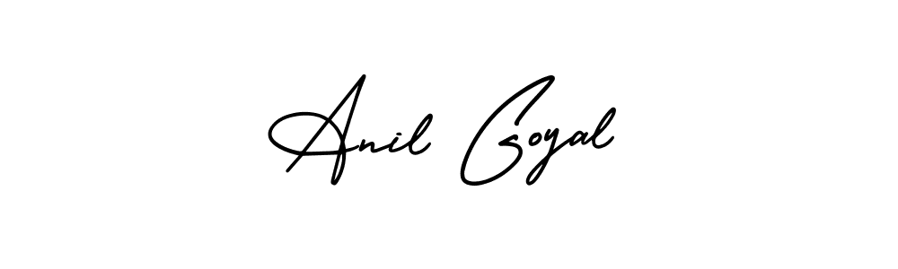 How to make Anil Goyal name signature. Use AmerikaSignatureDemo-Regular style for creating short signs online. This is the latest handwritten sign. Anil Goyal signature style 3 images and pictures png