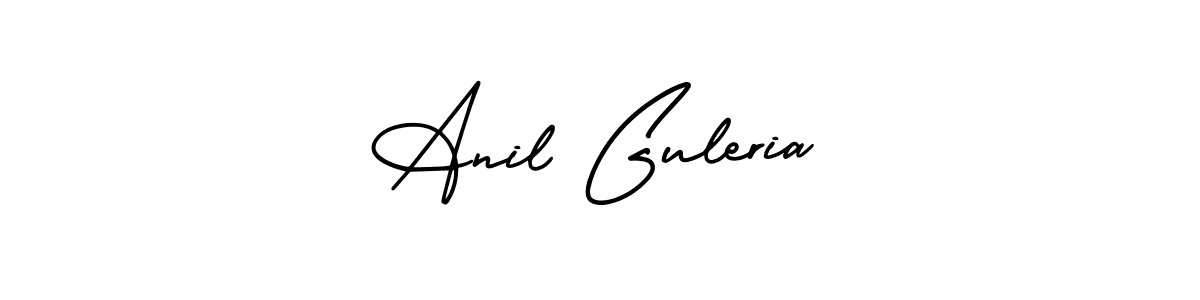 The best way (AmerikaSignatureDemo-Regular) to make a short signature is to pick only two or three words in your name. The name Anil Guleria include a total of six letters. For converting this name. Anil Guleria signature style 3 images and pictures png