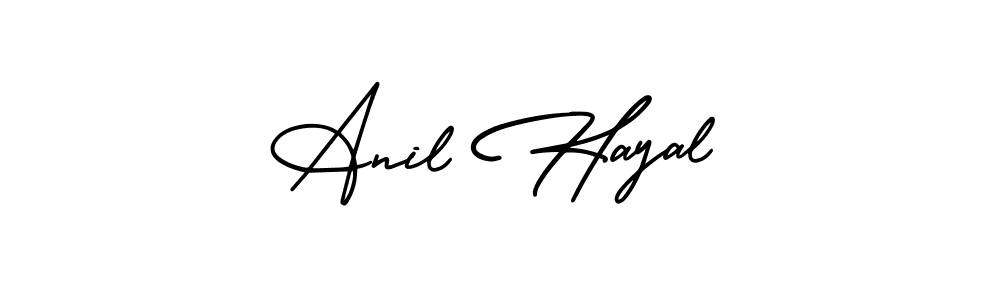 Make a beautiful signature design for name Anil Hayal. With this signature (AmerikaSignatureDemo-Regular) style, you can create a handwritten signature for free. Anil Hayal signature style 3 images and pictures png