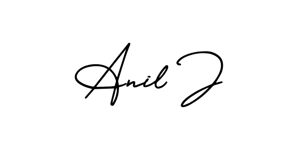 Create a beautiful signature design for name Anil J. With this signature (AmerikaSignatureDemo-Regular) fonts, you can make a handwritten signature for free. Anil J signature style 3 images and pictures png