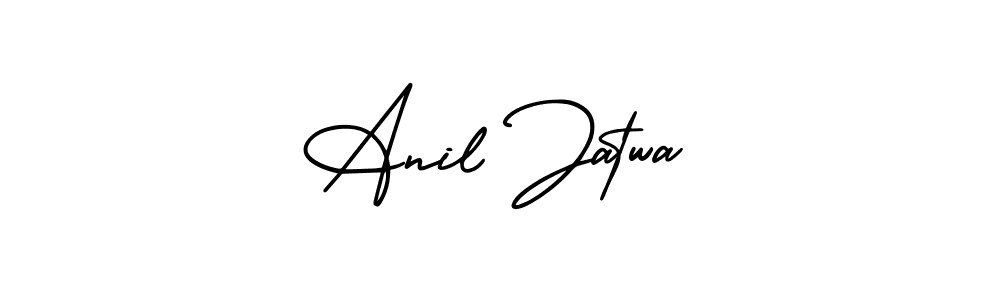 Also You can easily find your signature by using the search form. We will create Anil Jatwa name handwritten signature images for you free of cost using AmerikaSignatureDemo-Regular sign style. Anil Jatwa signature style 3 images and pictures png