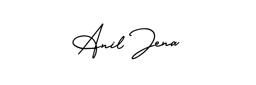 How to make Anil Jena signature? AmerikaSignatureDemo-Regular is a professional autograph style. Create handwritten signature for Anil Jena name. Anil Jena signature style 3 images and pictures png