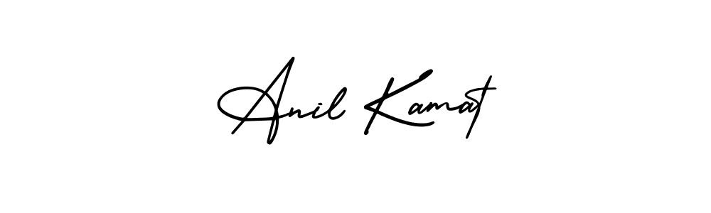 This is the best signature style for the Anil Kamat name. Also you like these signature font (AmerikaSignatureDemo-Regular). Mix name signature. Anil Kamat signature style 3 images and pictures png