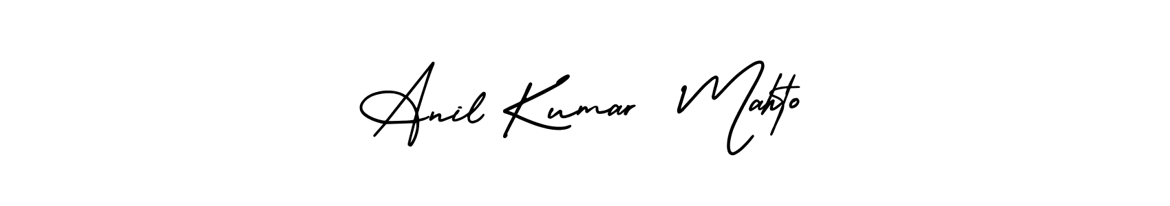 How to make Anil Kumar  Mahto name signature. Use AmerikaSignatureDemo-Regular style for creating short signs online. This is the latest handwritten sign. Anil Kumar  Mahto signature style 3 images and pictures png