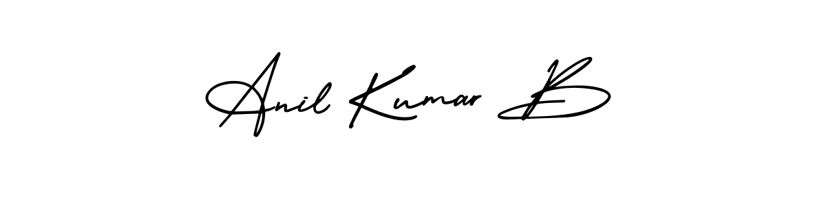 Also You can easily find your signature by using the search form. We will create Anil Kumar B name handwritten signature images for you free of cost using AmerikaSignatureDemo-Regular sign style. Anil Kumar B signature style 3 images and pictures png