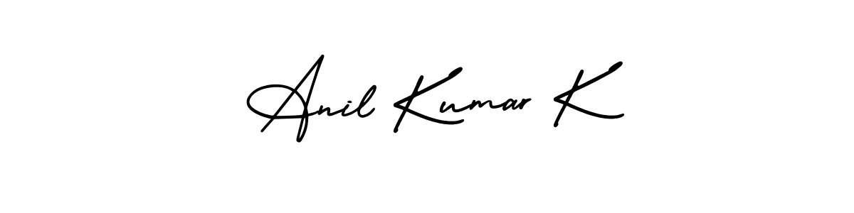 It looks lik you need a new signature style for name Anil Kumar K. Design unique handwritten (AmerikaSignatureDemo-Regular) signature with our free signature maker in just a few clicks. Anil Kumar K signature style 3 images and pictures png