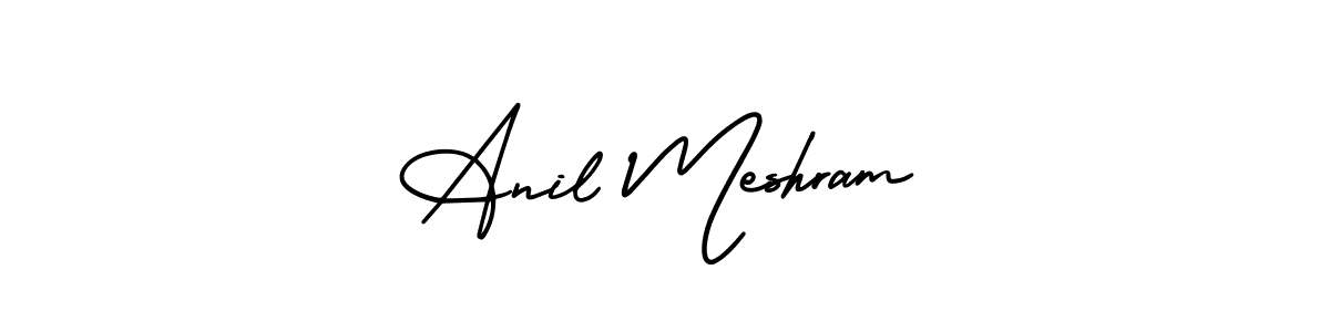 How to Draw Anil Meshram signature style? AmerikaSignatureDemo-Regular is a latest design signature styles for name Anil Meshram. Anil Meshram signature style 3 images and pictures png