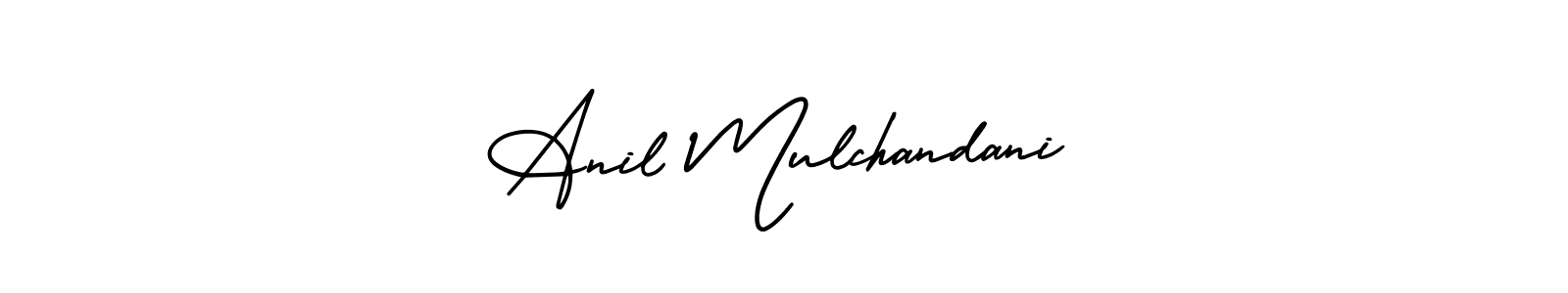 Also You can easily find your signature by using the search form. We will create Anil Mulchandani name handwritten signature images for you free of cost using AmerikaSignatureDemo-Regular sign style. Anil Mulchandani signature style 3 images and pictures png