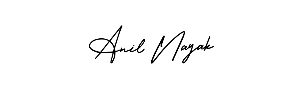 How to make Anil Nayak name signature. Use AmerikaSignatureDemo-Regular style for creating short signs online. This is the latest handwritten sign. Anil Nayak signature style 3 images and pictures png