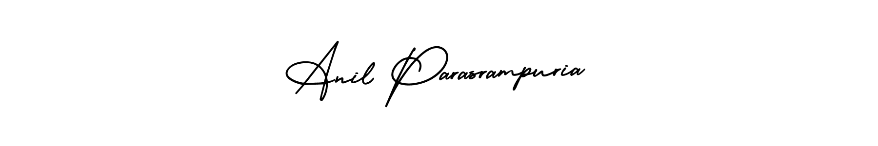 This is the best signature style for the Anil Parasrampuria name. Also you like these signature font (AmerikaSignatureDemo-Regular). Mix name signature. Anil Parasrampuria signature style 3 images and pictures png