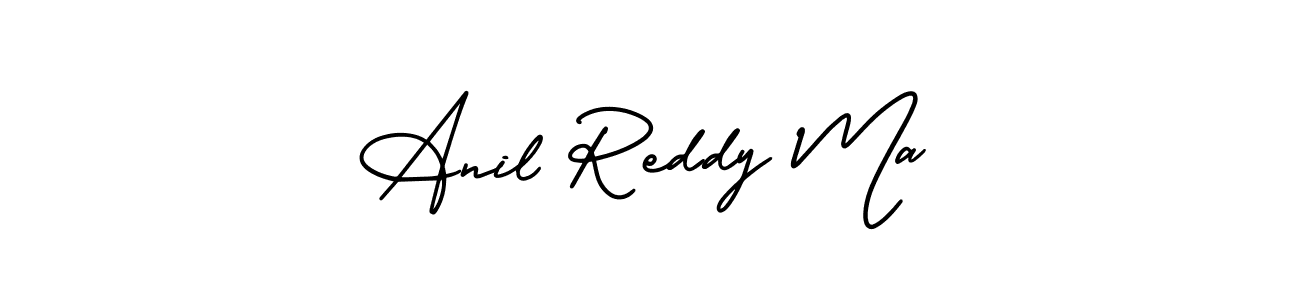 This is the best signature style for the Anil Reddy Ma name. Also you like these signature font (AmerikaSignatureDemo-Regular). Mix name signature. Anil Reddy Ma signature style 3 images and pictures png