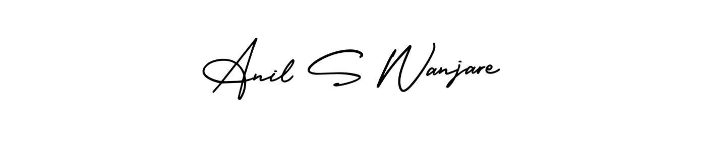 How to Draw Anil S Wanjare signature style? AmerikaSignatureDemo-Regular is a latest design signature styles for name Anil S Wanjare. Anil S Wanjare signature style 3 images and pictures png