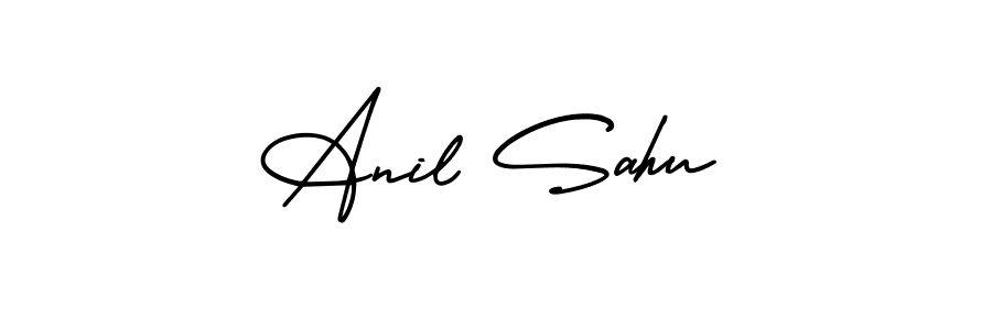 It looks lik you need a new signature style for name Anil Sahu. Design unique handwritten (AmerikaSignatureDemo-Regular) signature with our free signature maker in just a few clicks. Anil Sahu signature style 3 images and pictures png