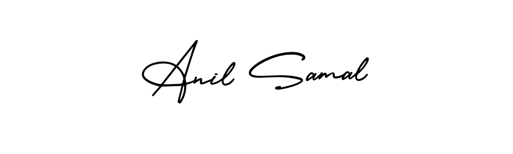 AmerikaSignatureDemo-Regular is a professional signature style that is perfect for those who want to add a touch of class to their signature. It is also a great choice for those who want to make their signature more unique. Get Anil Samal name to fancy signature for free. Anil Samal signature style 3 images and pictures png