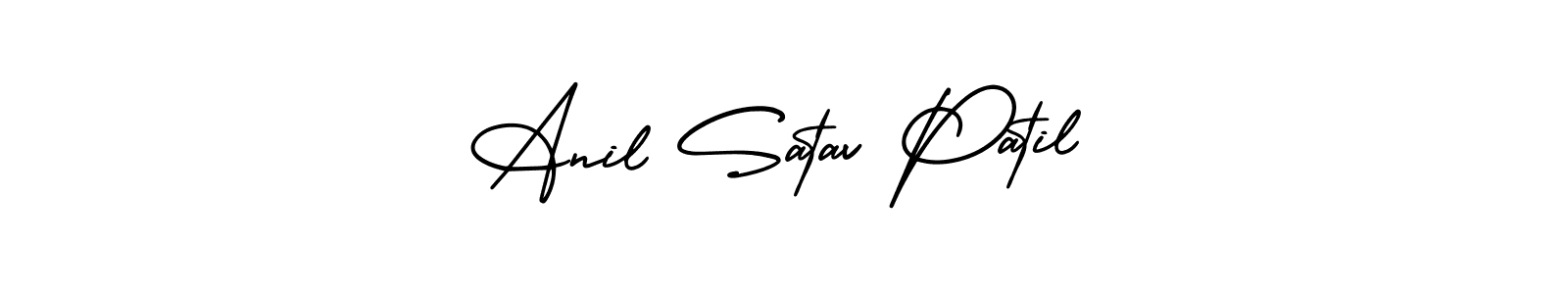 Create a beautiful signature design for name Anil Satav Patil. With this signature (AmerikaSignatureDemo-Regular) fonts, you can make a handwritten signature for free. Anil Satav Patil signature style 3 images and pictures png