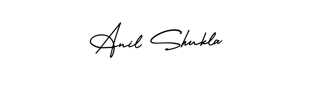 How to make Anil Shukla name signature. Use AmerikaSignatureDemo-Regular style for creating short signs online. This is the latest handwritten sign. Anil Shukla signature style 3 images and pictures png