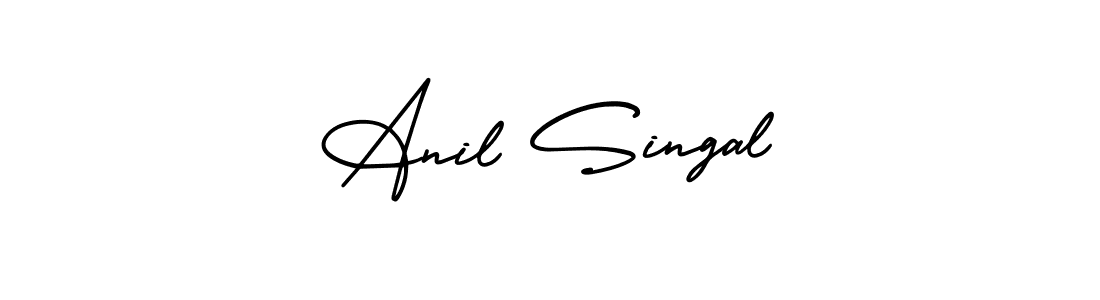 It looks lik you need a new signature style for name Anil Singal. Design unique handwritten (AmerikaSignatureDemo-Regular) signature with our free signature maker in just a few clicks. Anil Singal signature style 3 images and pictures png