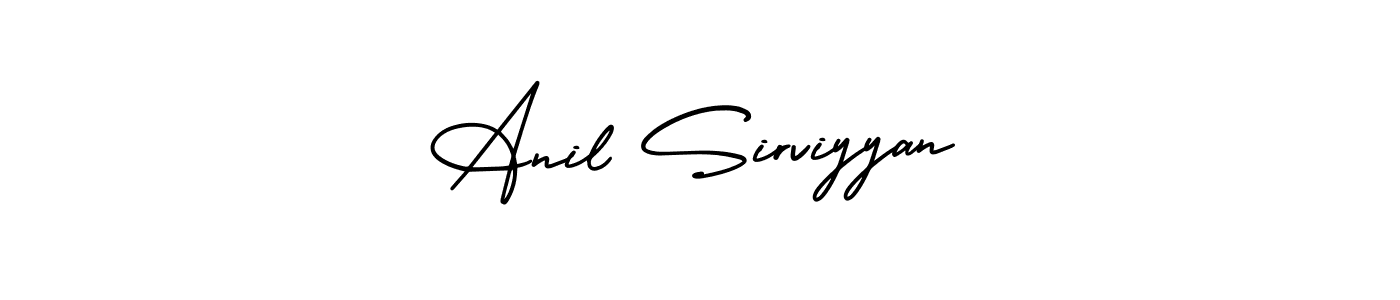 if you are searching for the best signature style for your name Anil Sirviyyan. so please give up your signature search. here we have designed multiple signature styles  using AmerikaSignatureDemo-Regular. Anil Sirviyyan signature style 3 images and pictures png