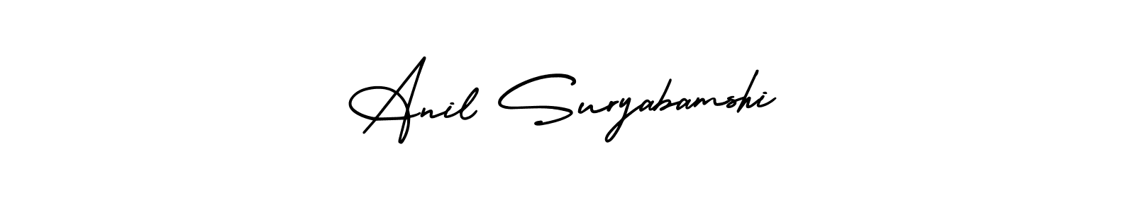 The best way (AmerikaSignatureDemo-Regular) to make a short signature is to pick only two or three words in your name. The name Anil Suryabamshi include a total of six letters. For converting this name. Anil Suryabamshi signature style 3 images and pictures png