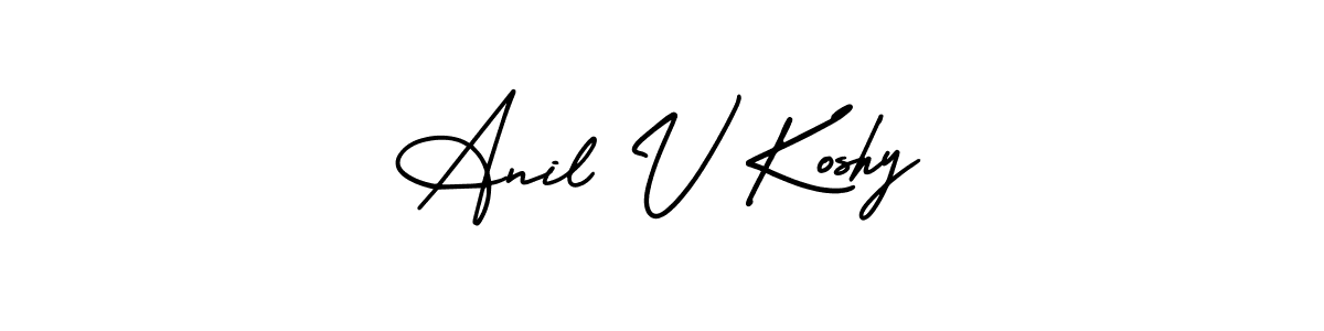 How to Draw Anil V Koshy signature style? AmerikaSignatureDemo-Regular is a latest design signature styles for name Anil V Koshy. Anil V Koshy signature style 3 images and pictures png