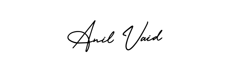 It looks lik you need a new signature style for name Anil Vaid. Design unique handwritten (AmerikaSignatureDemo-Regular) signature with our free signature maker in just a few clicks. Anil Vaid signature style 3 images and pictures png