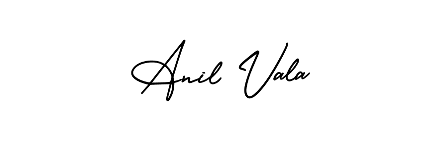 Use a signature maker to create a handwritten signature online. With this signature software, you can design (AmerikaSignatureDemo-Regular) your own signature for name Anil Vala. Anil Vala signature style 3 images and pictures png