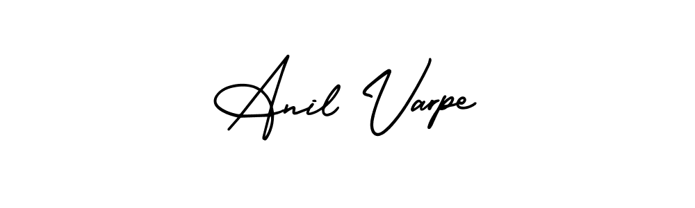 Make a beautiful signature design for name Anil Varpe. With this signature (AmerikaSignatureDemo-Regular) style, you can create a handwritten signature for free. Anil Varpe signature style 3 images and pictures png