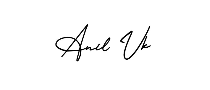 Also we have Anil Vk name is the best signature style. Create professional handwritten signature collection using AmerikaSignatureDemo-Regular autograph style. Anil Vk signature style 3 images and pictures png