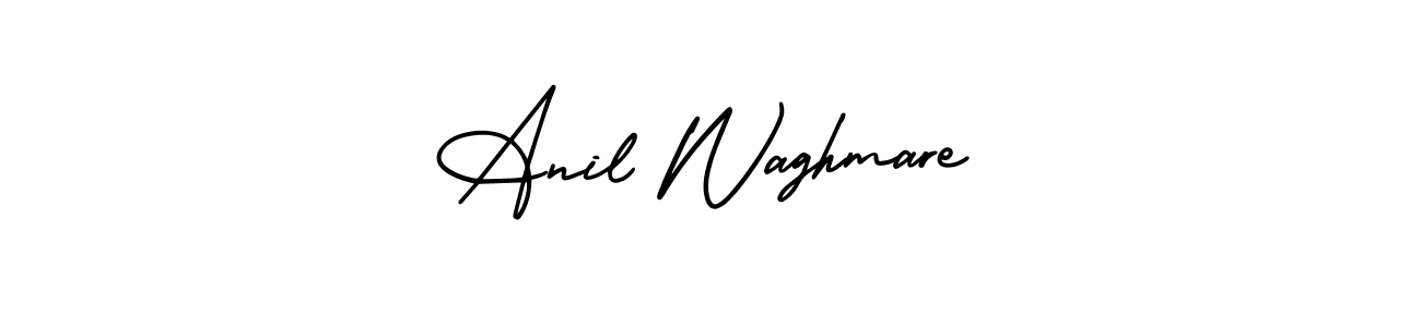 Use a signature maker to create a handwritten signature online. With this signature software, you can design (AmerikaSignatureDemo-Regular) your own signature for name Anil Waghmare. Anil Waghmare signature style 3 images and pictures png