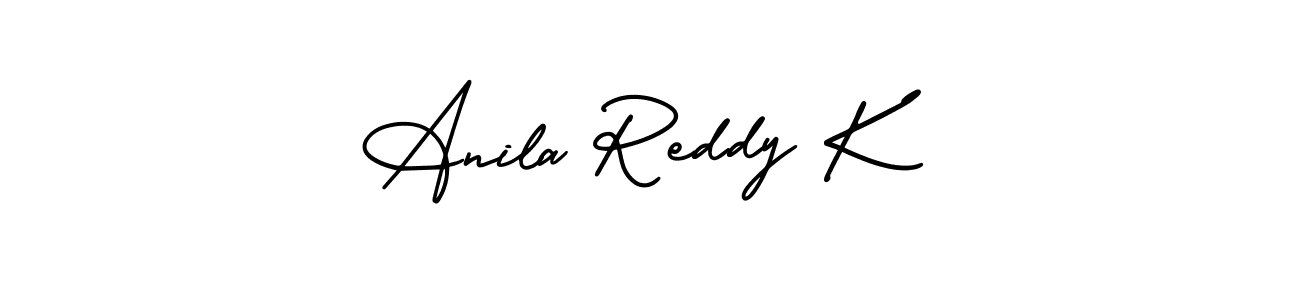 Make a beautiful signature design for name Anila Reddy K. With this signature (AmerikaSignatureDemo-Regular) style, you can create a handwritten signature for free. Anila Reddy K signature style 3 images and pictures png